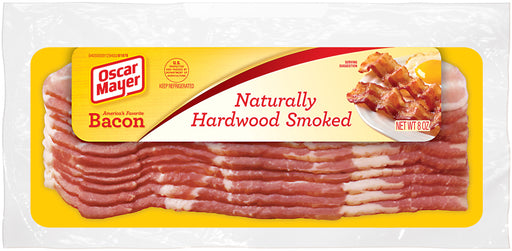Oscar Mayer Bacon, Naturally Hardwood Smoked, 8 oz
