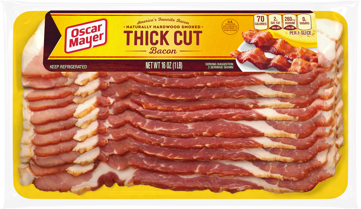 Oscar Mayer Naturally Hardwood Smoked Thick Cut Bacon, 16 oz