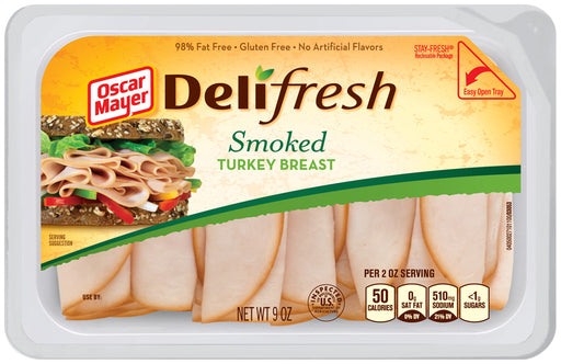 Oscar Mayer Deli Fresh Smoked Turkey Breast, 9 oz