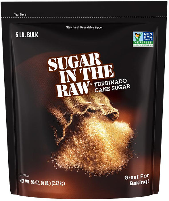 Sugar In The Raw Turbinado Cane Sugar, 6 lbs