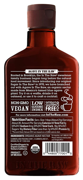 Organic Agave In The Raw Sweetener , 18.5 oz