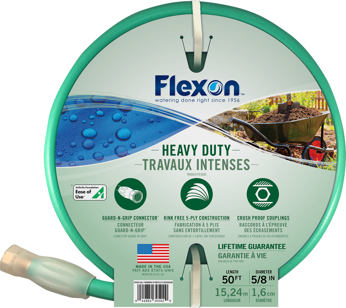 Flexon Forever Heavy Duty Garden Hose, 50 ft