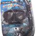 Aquatek Stealth Combo Set, Mask & Snorkel, Model# AQC-04-BBK