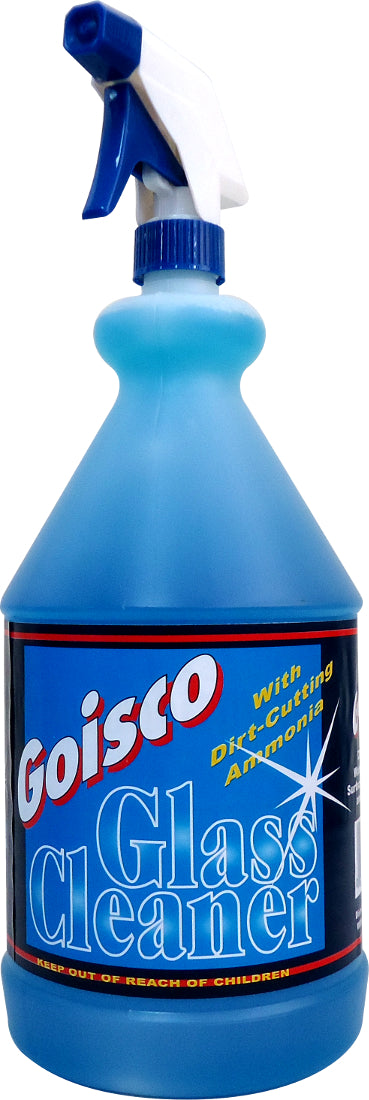 Goisco Glass Cleaner with Dirt-Cutting Ammonia, 64 oz