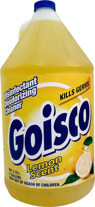 Goisco Disinfectant Deodorizing Cleaner, Lemon Scent, 1 gal