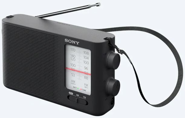 Sony Analog Tuning Portable FM/AM Radio, Model ICF-19, 1 pc