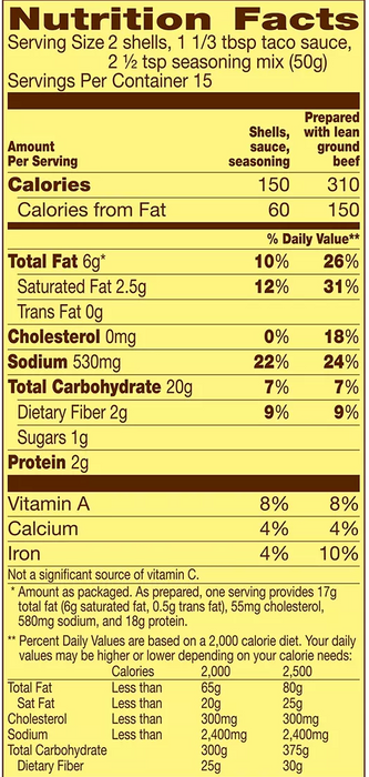 Old El Paso Stand N' Stuff Taco Dinner Kit , 3 ct