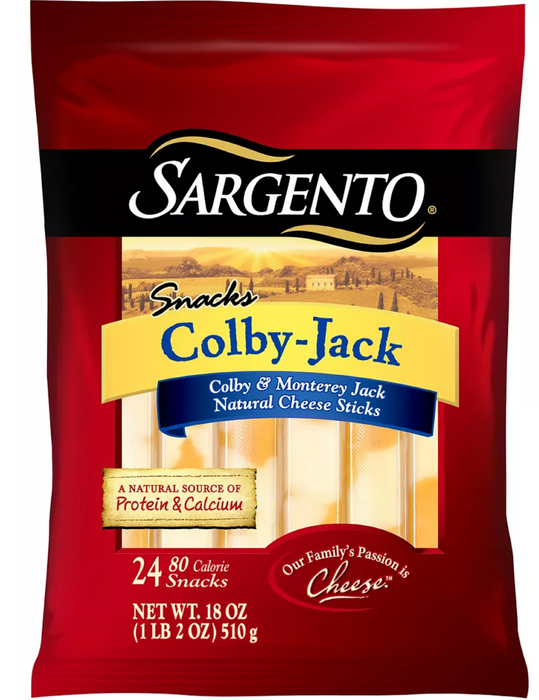 Sargento Colby-jack Cheese Sticks , 24 ct