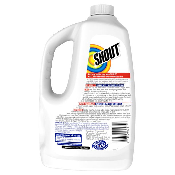 Shout Triple Action Stain Remover Refill Bottle , 60 oz