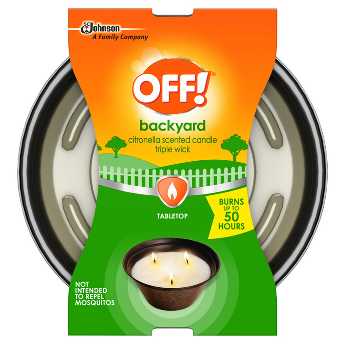 OFF! Triple Wick Scented Citronella Candle Bucket , 23 oz