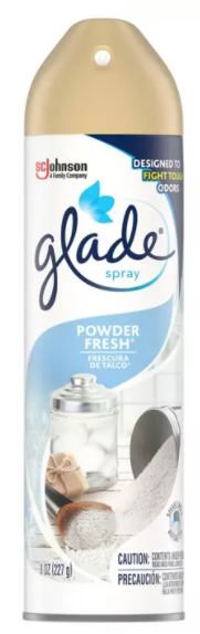 Glade Air Freshner Room Spray, Powder Fresh Scent , 8 oz