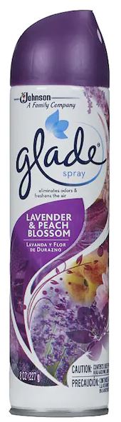 Glade Spray Lavender & Peach Blossom Air Freshner, 8 oz —