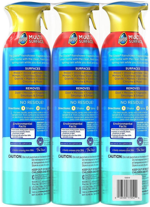 Pledge Multi Surface Cleaner , 3 x 14.2 ox
