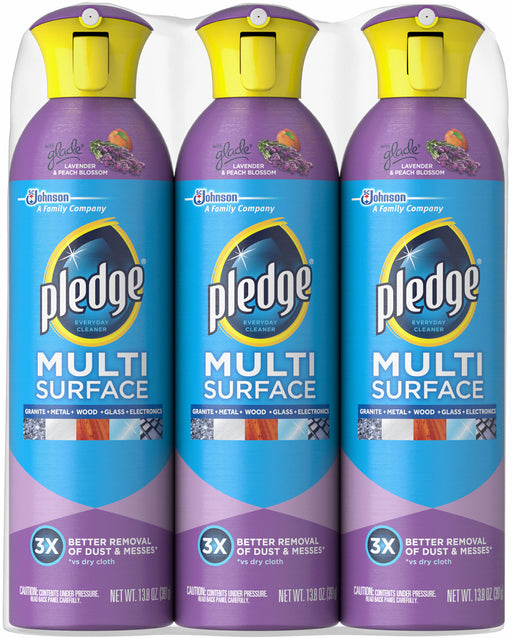 Pledge Multi Surface Cleaner, 3 x 13.8 oz