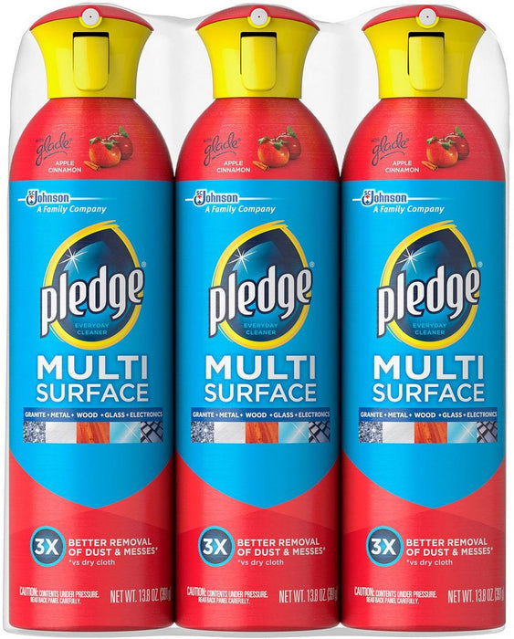 Pledge Multi Surface Everyday Cleaner, 3 x 13.8 oz — Goisco.com