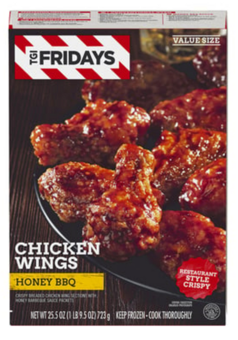 TGI Fridays Frozen Honey BBQ Chicken Wings , 25.5 oz