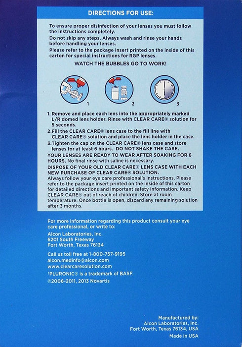 Clear Care Cleaning & Disinfecting Solution 2-Pack, 2 x 16 oz