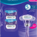 Gillette Venus Swirl Razor with Contour Baldes Cartridges, with FlexBall, 1 pack + 5 ct