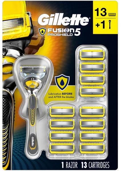 Gillette Fusion5 Proshield Men's Razor and Blade Refills, 14 ct