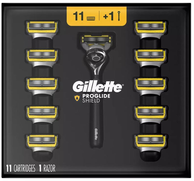 Gillette Fusion5 Proglide Shield Men's Razor With 11 Blade Refills , 11 + 1 ct