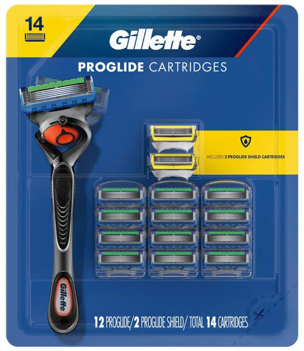 Gillette Proglide Shield Men's Razor Blades, 14 ct