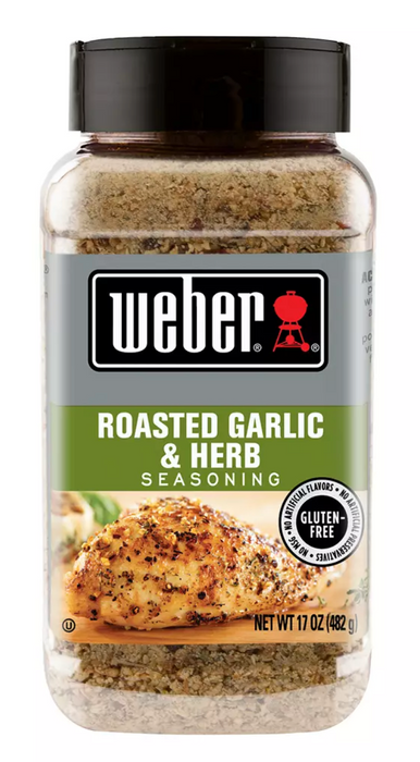 Weber Roasted Garlic & Herb Seasoning , 17.5 oz