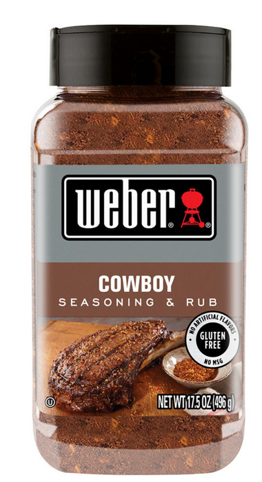 Weber Cowboy Seasoning & Rub , 17.5 oz