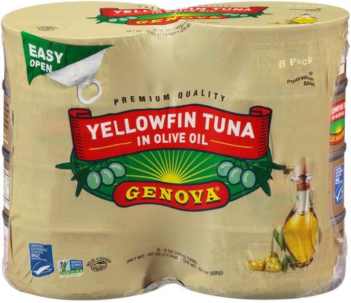 Genova Yellowfin Tuna in Olive Oil Value Pack, 8 x 5 oz