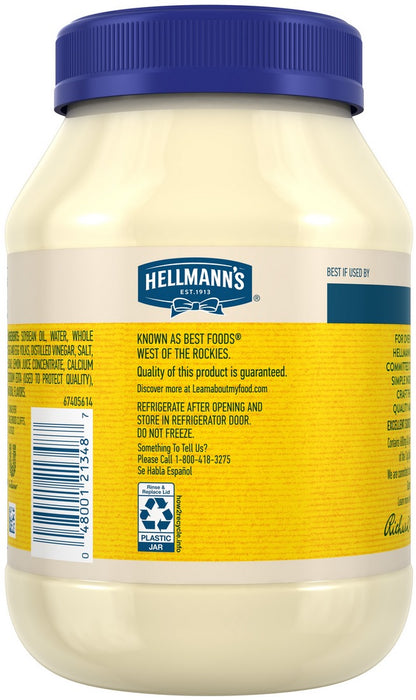 Hellmann's Real Mayonnaise, 887 ml