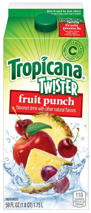 Tropicana Twister Fruit Punch, Vitamin C, 1.75 L
