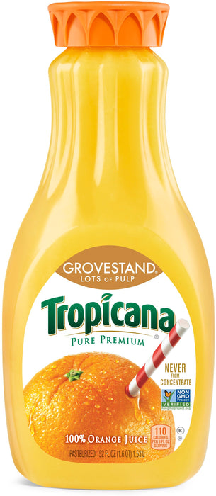 Tropicana Pure Premium Lots Of Pulp Orange Juice , 52 oz