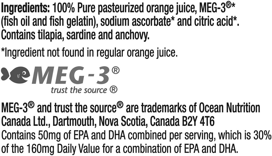 Tropicana Pure Premium No Pulp Healthy Heart with Omega-3 Orange Juice, 59 oz