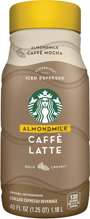 Starbucks Almond Milk Caffe Latte, 40 oz