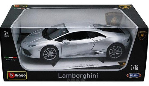 Burago Lamborghini Huracan Model Car, 1:18 Scale