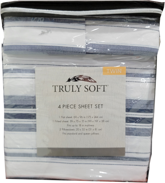 Truly Soft 6 Piece Sheet Set, Stripes, TWIN