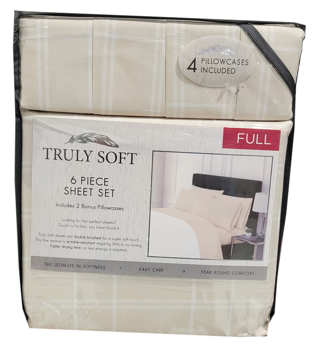 Truly Soft 6 Piece Sheet Set, Crème, FULL