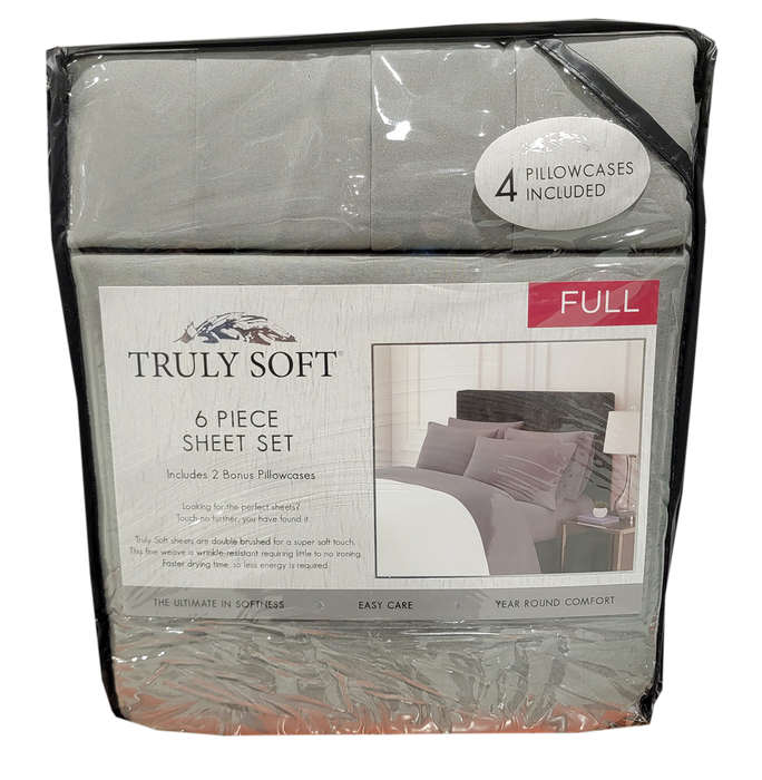 Truly Soft 6 Piece Sheet Set, Green, FULL