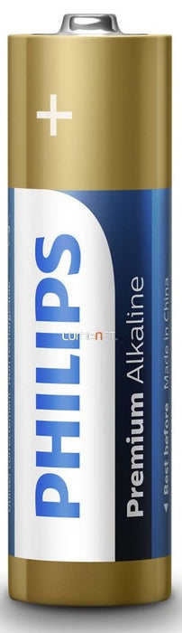 Philips Premium Alkaline AA Batteries, 4 ct