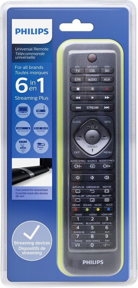 Philips 6-in-1 Universal Remote, 1 ct