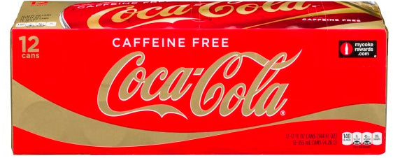 Coca-Cola Caffeine Free Cans, 12-Pack, 12 x 12 oz