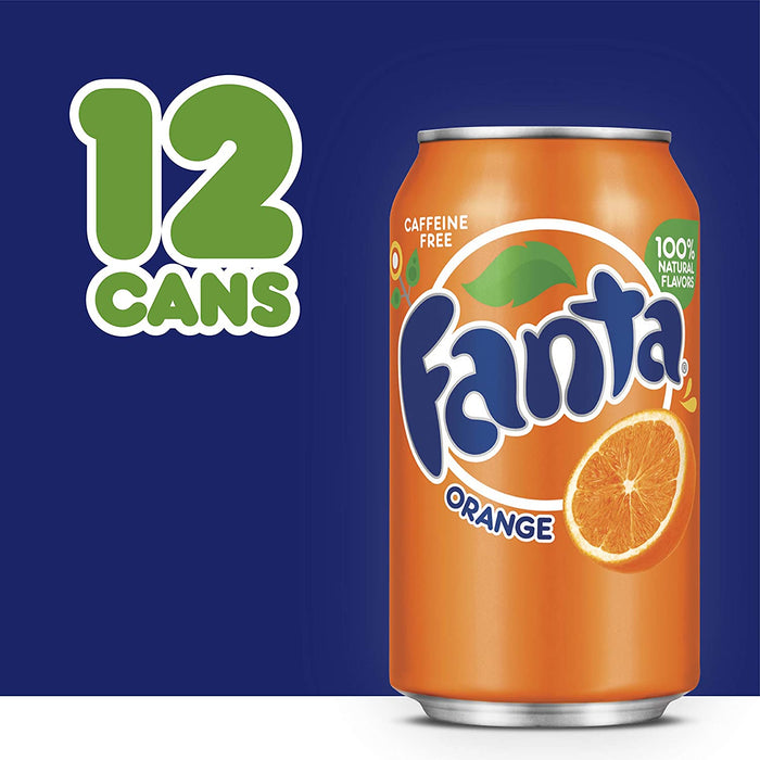 Fanta Orange Soda Cans, 12-Pack , 12 x 12 oz