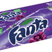 Fanta Grape Flavored Soda Cans, Caffeine Free, Value Pack, 12 x 12 oz