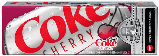 Diet Coke Cherry Cans, Value Pack, 12 x 12 oz