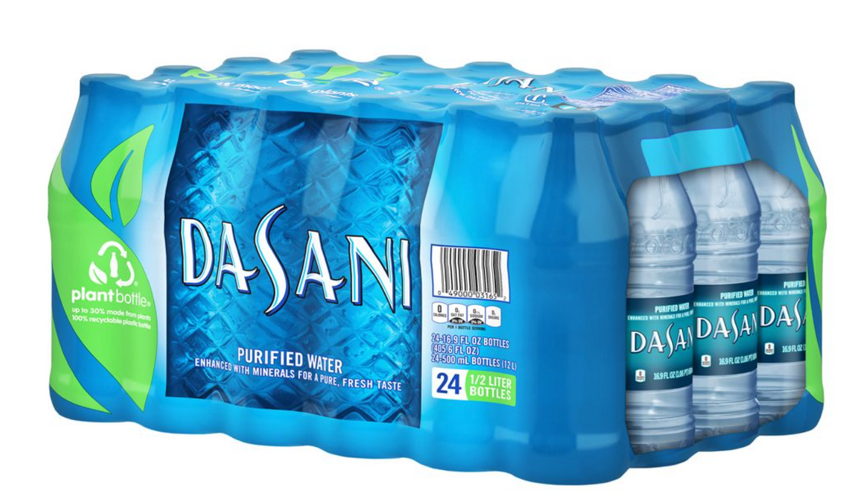 Dasani Purified Water, 24 X 500 ML