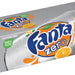 Fanta Zero Orange Flavored Soda Cans, Caffeine Free, Zero Calories, Value Pack, 12 x 12 oz