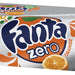 Fanta Zero Orange Flavored Soda Cans, Caffeine Free, Zero Calories, Value Pack, 12 x 12 oz