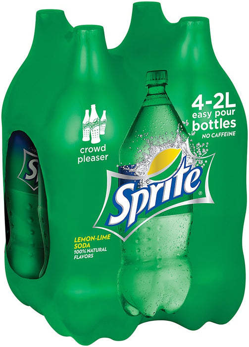 Sprite Lemon-Lime Soda Bottles, 4 x 2 L