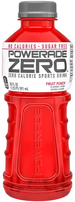 Powerade Zero Calorie Sports Drink, Fruit Punch, 20 oz