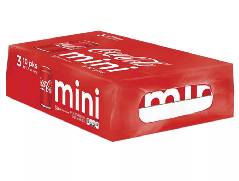 Coca-Cola Mini Cans, 30-Pack , 30 x 7.5 oz