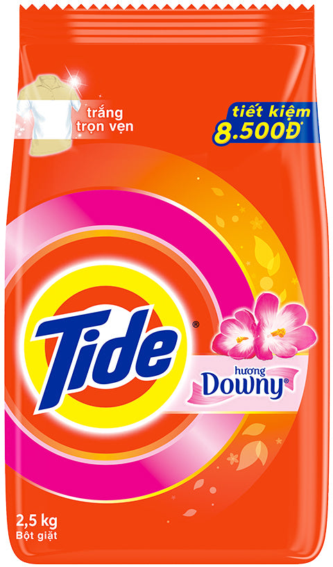 Tide with Downy Powder Laundry Detergent, 2.5 kg